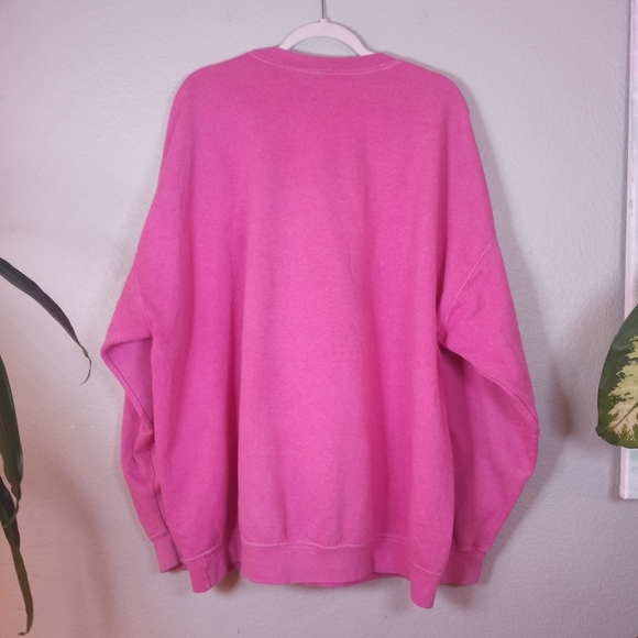 Urban Outfitters Overdyed Pink Nirvana Oversized Baggy Comfy Grunge Sweatshirt - Picture 4 of 11
